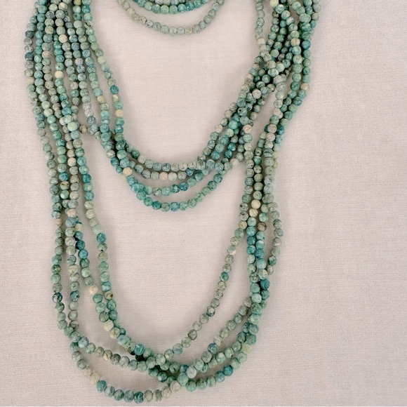Jewelry - 4 Strings of Turquoise Colored Necklaces